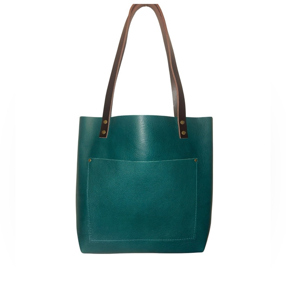 Portland Leather Goods Medium Classic Tote- Sea Glass